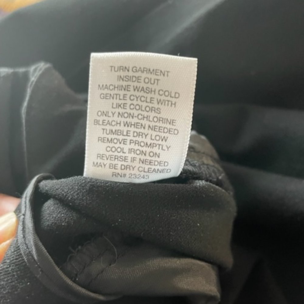 7th Avenue Black Slim-fit Stretchy Slacks - 12p - Picture 6 of 6